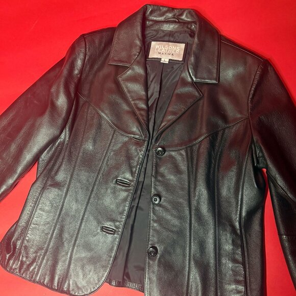⭐ Vintage Upcycled Celine Dion Leather Jacket – One-of-a-Kind Diva Art Coat - Picture 8 of 12
